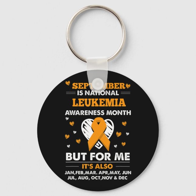 Chaveiro Setembro é Mês de Consciência da Leucemia (Frente)