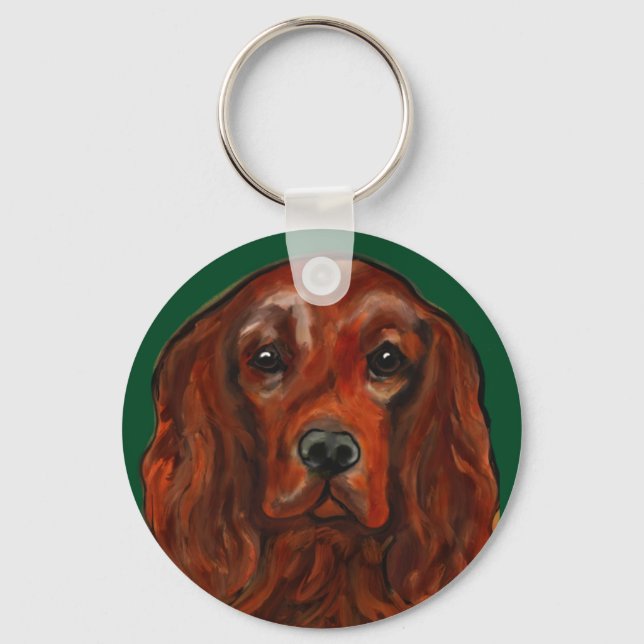Chaveiro Setter Irlandês Vermelho  (Frente)