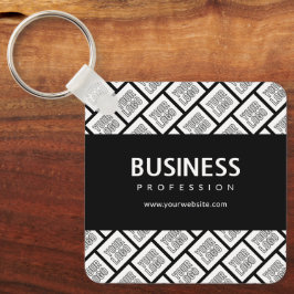 Chaveiro Seu logotipo, Padrão e nome comercial editável