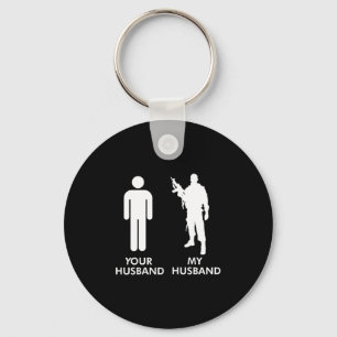Chaveiro Seu marido vs meu marido esposa do exército