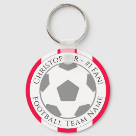 Chaveiro Seu nome e nome da equipe de futebol