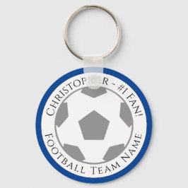 Chaveiro Seu nome e nome da equipe de futebol
