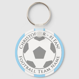 Chaveiro Seu nome e nome da equipe de futebol