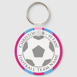 Chaveiro Seu nome e nome da equipe de futebol