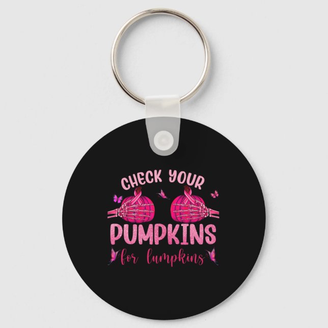 Chaveiro Seus Pumpkins Para O Halloween De Mão De Esqueleto (Frente)