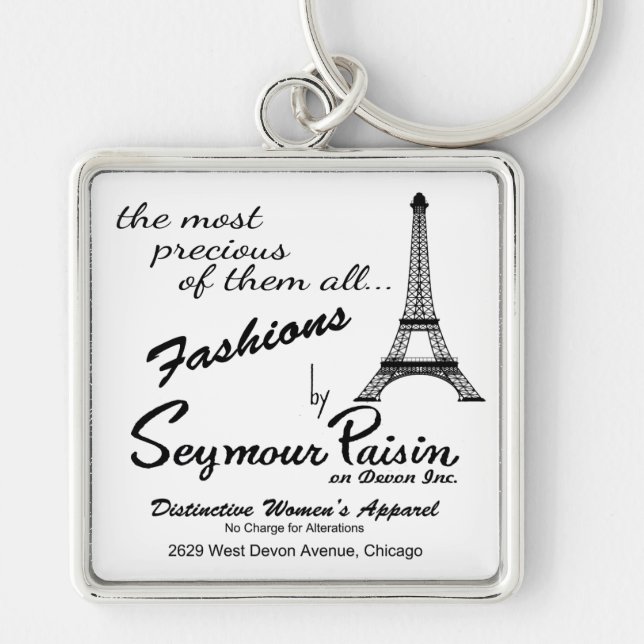 Chaveiro Seymour Paisin na Devon, Inc., Chicago, IL (Frente)