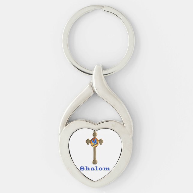 Chaveiro Shalom Cross (Frente)
