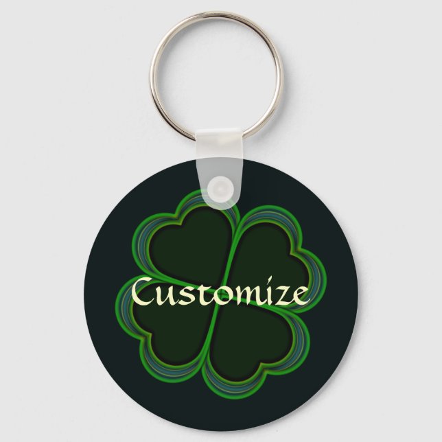 Chaveiro Shamrock Bleu Personalizado (Frente)