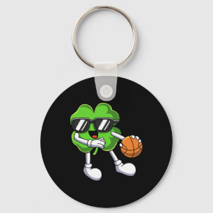 Chaveiro Shamrock de diversão jogando basquete