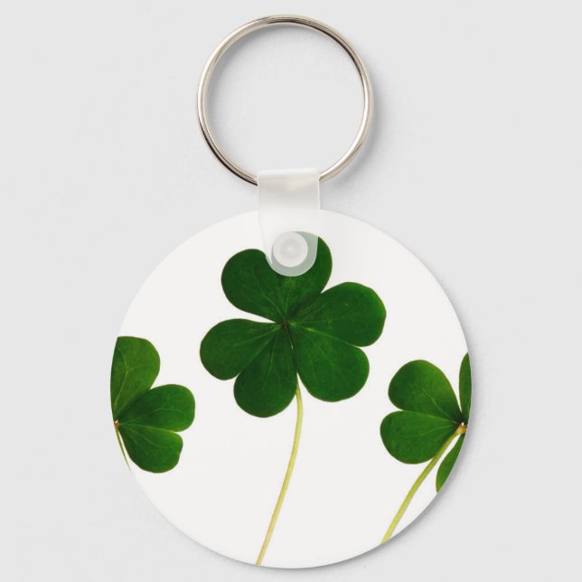 Chaveiro Shamrock Dia de São Patrício (Frente)