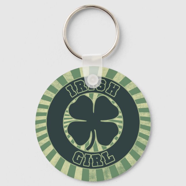 Chaveiro Shamrock Irish Girl (Frente)