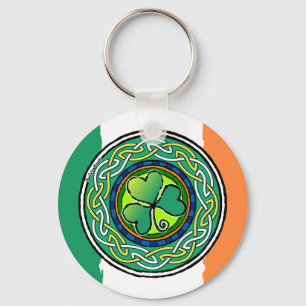 Chaveiro Shamrock irlandês