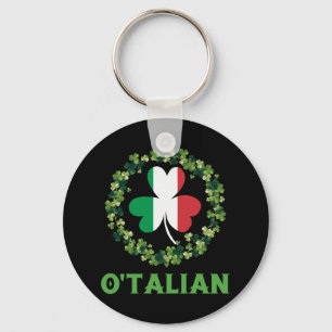 Chaveiro Shamrock italiano do Dia de São Patrício Irland