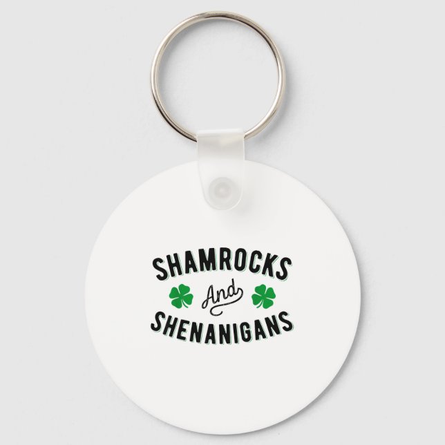 Chaveiro Shamrocks And Shenanigans St Patricks Day Irish Me (Frente)