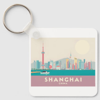 Chaveiro Shanghai China The Bund Pastel Viagem