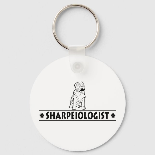 Chaveiro Shar-Pei Chinês Humorístico (Frente)