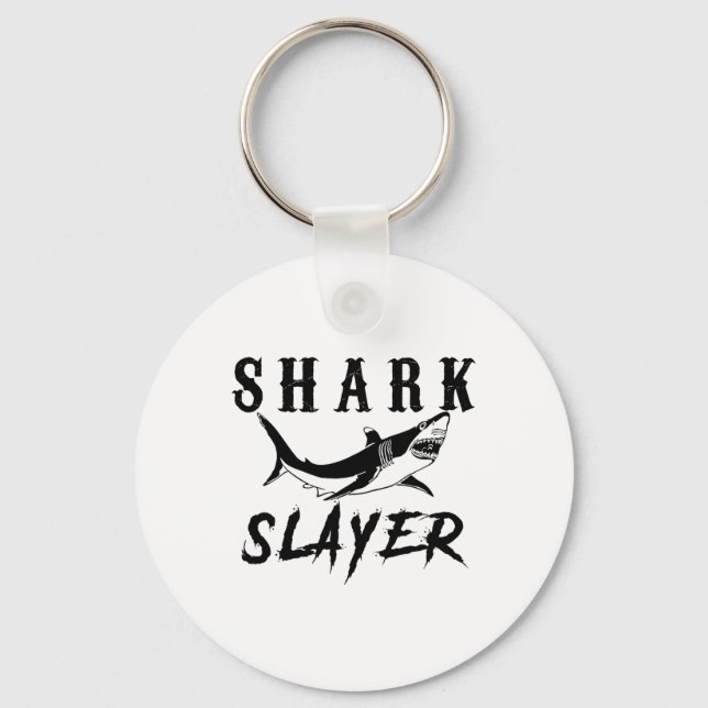 Chaveiro Shark Slayer Shark Fishing And Salt Water Anglers  (Frente)