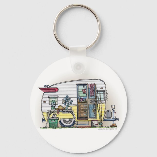 Chaveiro Shasta Camper Trailer RV Key Chains (Frente)