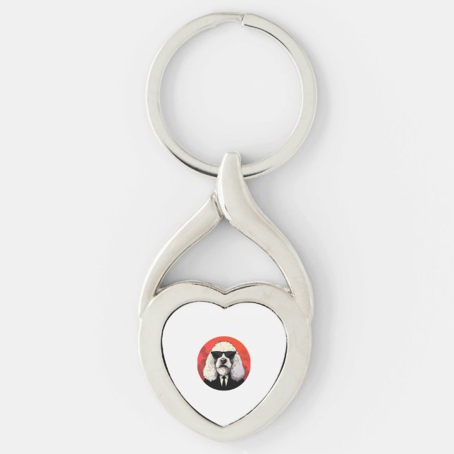 Chaveiro Sheepdog Dog Businessman (Frente)