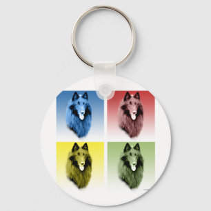Chaveiro Sheepdog Pop Art belga
