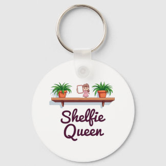 Chaveiro Shelfie Queen - O momento de selfie do telhado da