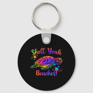 Chaveiro Shell Sim Beaches Tie Dye Turtle Shell Sim 2