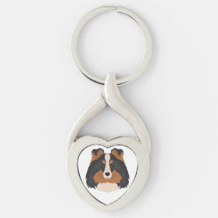 Chaveiro Sheltie, Shetland Sheepdog mix