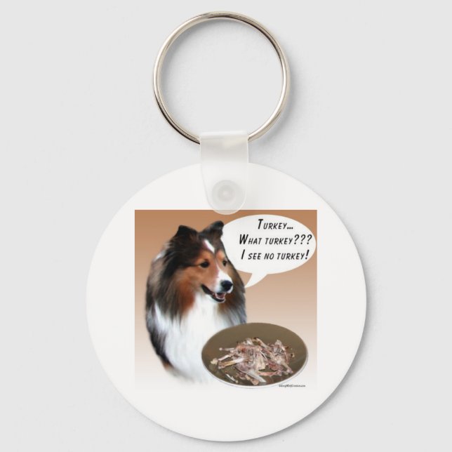Chaveiro Sheltie Turquia (Frente)