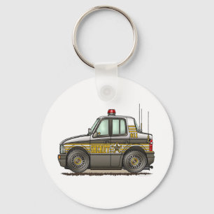 Chaveiro Sheriff Car Patrol Car Keychain