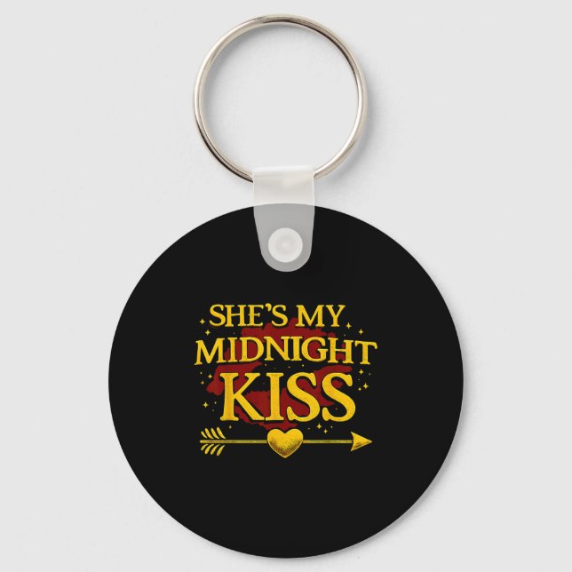 Chaveiro She's My Midnight Kiss Matching Couples Valentine’ (Frente)