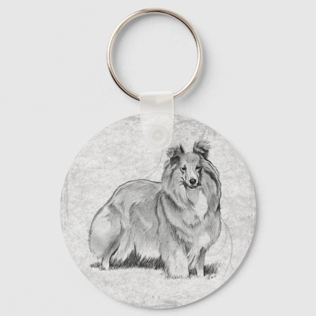 Chaveiro Shetland Sheepdog (Frente)