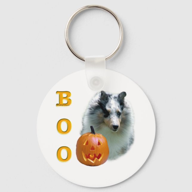 Chaveiro Shetland Sheepdog (merle) Boo (Frente)