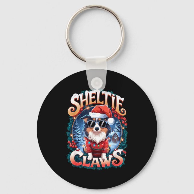 Chaveiro Shetland Sheepdog Owner Costume Sheltie Claws Chri (Frente)