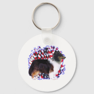 Chaveiro Shetland Sheepdog Patriot
