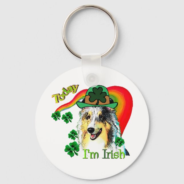 Chaveiro Shetland Sheepdog St Patricks (Frente)