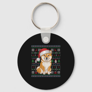 Chaveiro Shiba Inu Dog Abre Papais noeis de doação de Natal