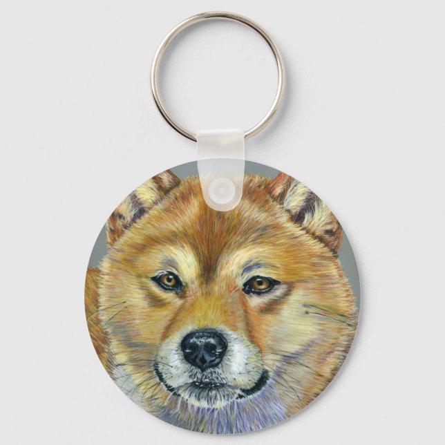 Chaveiro Shiba Inu Dog Art - Suki (Frente)