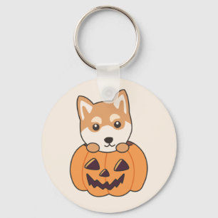 Chaveiro Shiba Inu Em Pumpkin Cães Doentes Feliz Dia das Br