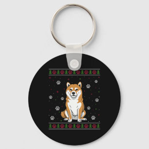Chaveiro Shiba Inu Natal Sweet Xmas Pet Animal Dog Lo