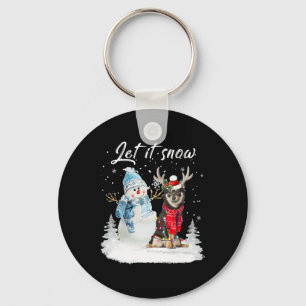 Chaveiro Shiba Inu Papais noeis Cachorro de Natal Snowman X