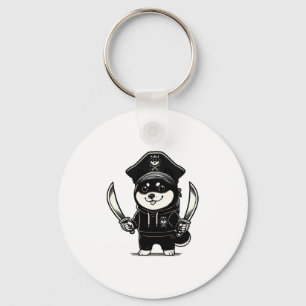Chaveiro Shiba Inu Pirata