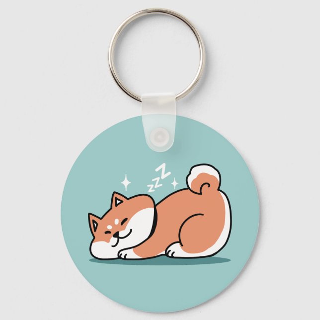 Chaveiro Shiba Inu Relaxa Arte: Apenas uma Shiba Mentira Ba (Frente)
