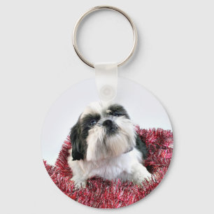 Chaveiro Shih Tzu Christmas