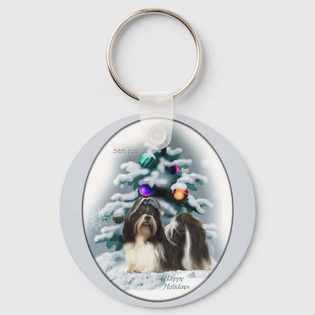 Chaveiro Shih Tzu Christmas Gifts (Frente)