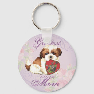 Chaveiro Shih Tzu Heart Mãe