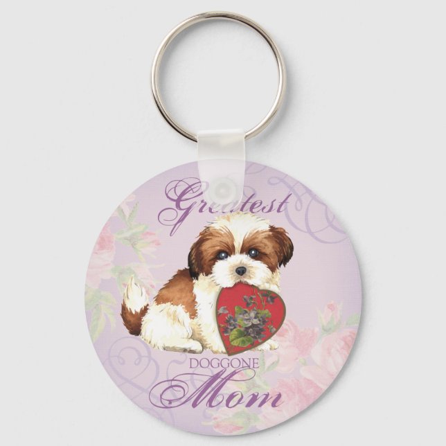 Chaveiro Shih Tzu Heart Mãe (Frente)