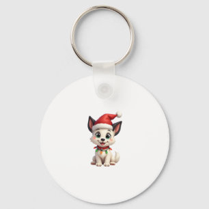 Chaveiro Shih Tzu Papai Noel Luzes De Natal Árvore De Natal