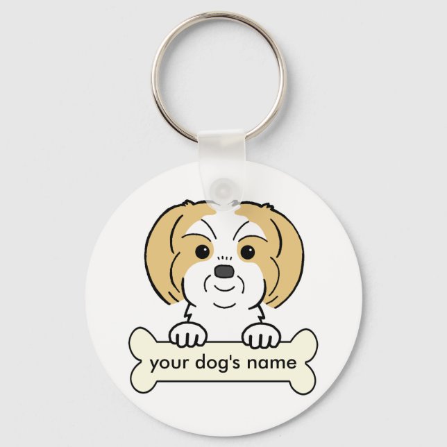 Chaveiro Shih Tzu Personalizado (Frente)