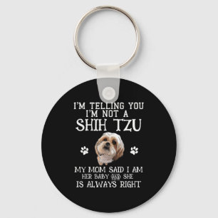 Chaveiro Shih Tzu Shihtzu Engraçado Presente para Mãe Mamãe