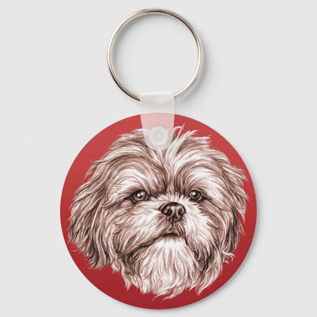 Chaveiro Shih Tzu Sketch (Frente)